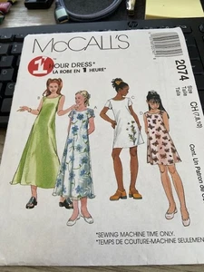 McCall's 2074 Girls Dress Two Lengths Uncut Size CH (7,8, 10) - Picture 1 of 2