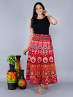 Indian Woman's Cotton Ethnic Warp Skirt Hippie Mandala Around Long Maxi Dress
