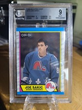 1989-90 O-PEE-CHEE JOE SAKIC RC #113 BGS Graded 9 Mint OPC Rookie