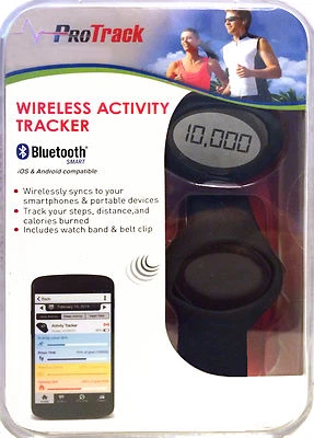 GNC Pro Track Duo Black PT-2600 Bluetooth Pedometer & Watch Combo - Image 1 of 4