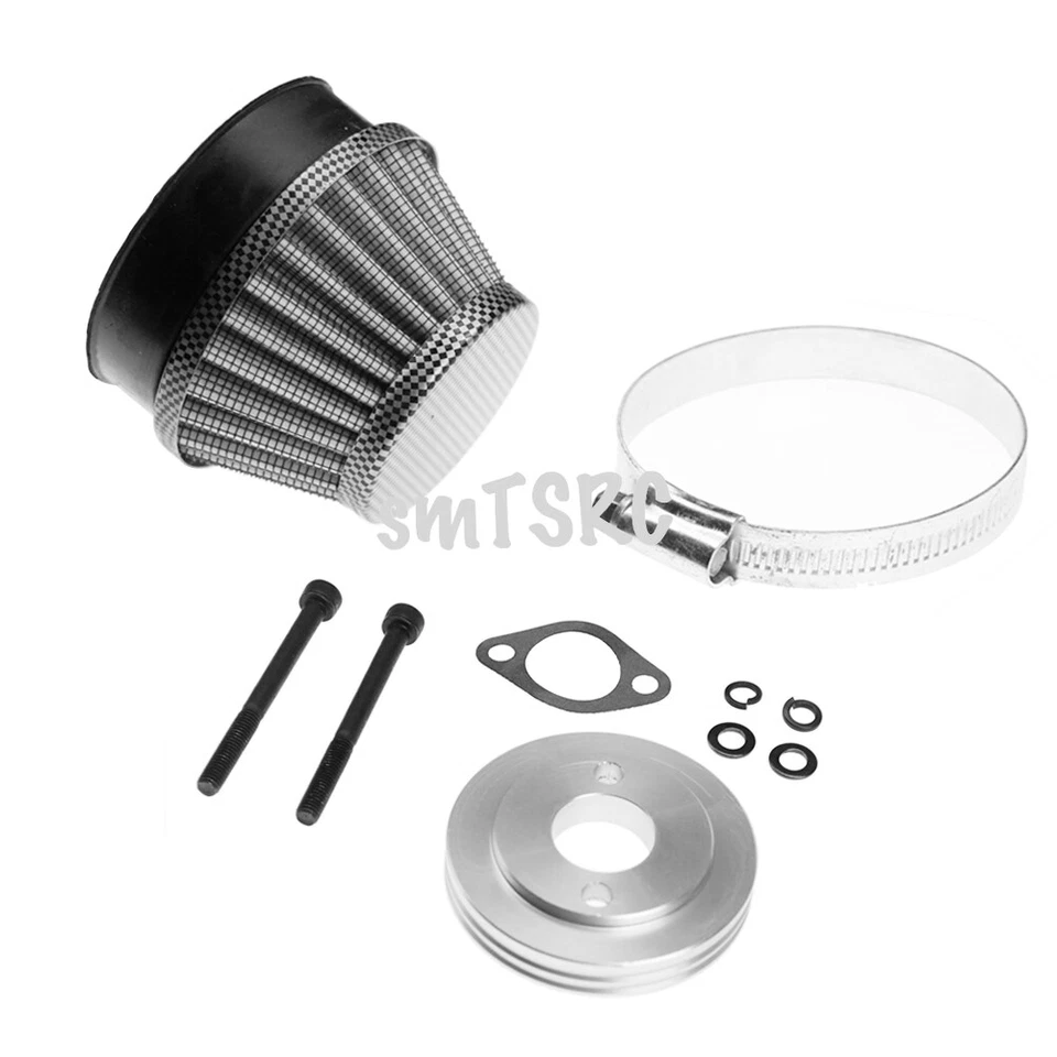 Carbon Fibre Air Filter 1Set For 1/5 HPI ROFUN KM BAJA LT DBXL FG GoPed RedCat - Image 1 of 4