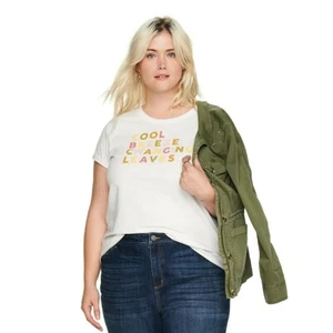 Cool Breeze Changing Leaves Graphic TShirt 2X Fall Short Sleeve Tee Sonoma New - Picture 1 of 1