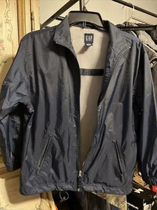 Gap Kids Boys Lightweight Windbreaker Jacket size L Navy Blue - Picture 1 of 5