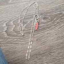 ELLE 32" Sterling Silver Paperclip Chain Necklace