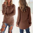 Boho Warm Fitted Sweater Shirts Jumper Long Sleeve Winter Pullover Women