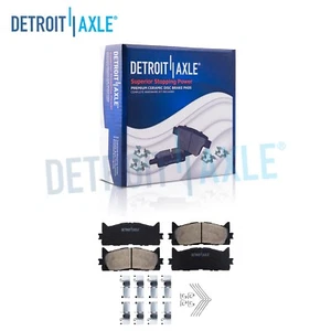 Front Brake Pads w/Hardware for 2008-2017 Toyota Camry Avalon Lexus ES350 ES300h - Picture 1 of 7