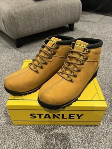 NEU HERREN STANLEY GRÖßE UK 12 SICHERHEIT STAHLKAPPE LEHRLING STIEFEL KOSTENLOSER UK-VERSAND - Bild 1 von 10