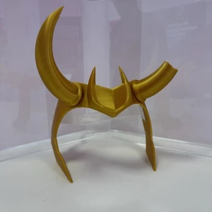Loki Crown Horns PLA Cosplay Headgear Mask Helmet Halloween Party Costume Props - Picture 1 of 3