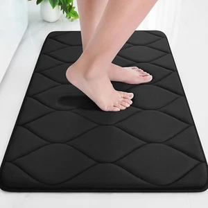 Memory Foam Bathroom Rugs, Ultra Soft & Non-Slip Bath Mat, Water Absorbent and M - Picture 1 of 12
