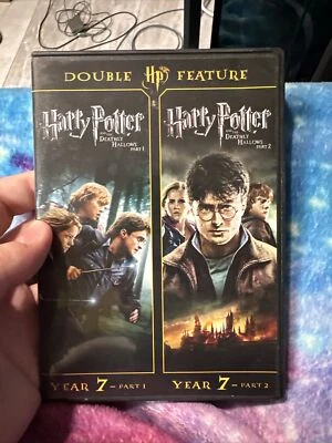 Harry Potter and the Deathly Hallows Year 7 Part 1 & 2 Double Feature- DVD Set - Image 1 of 4