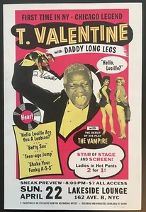 T. Valentine Hello Lucille You a Lesbian? Poster Flyer 27/100 Signed - Picture 1 of 3