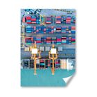 A4 - Container Ship Import Export Logistics Trade Poster 21X29.7cm280gsm #44705