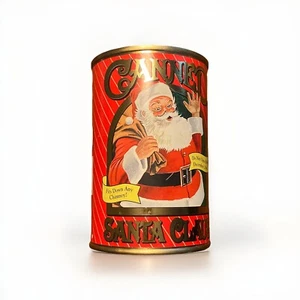Vintage Canned Santa Unopened. Contains A Plush Santa. Canned Critters. - Picture 1 of 7