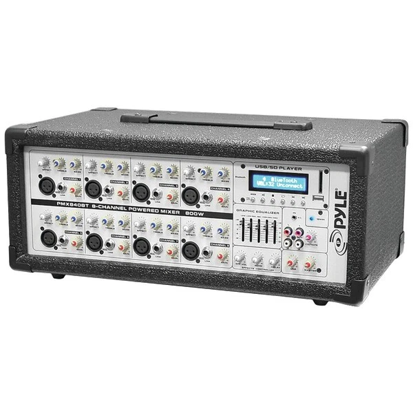 New PMX840BT 8-Channel 800W Bluetooth Mixer USB/SD Read Wireless Music Streaming - Image 1 of 1