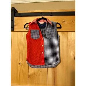VTG Little Lady Wrangler Button Up Blouse Size Girls 10 - Picture 1 of 3