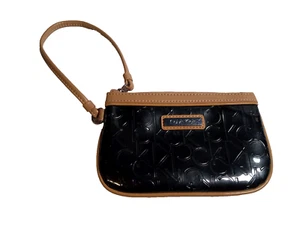 Mini borsa Calvin Klein nera con logo CK 7" x 4" (7c5) - Foto 1 di 5