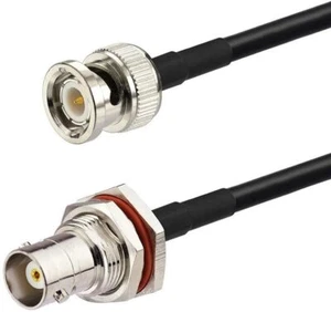 Bingfu BNC Male to Female Bulkhead Mount RG58 Coax Jumper Cable 1m 3 ft for WiFi - Picture 1 of 7
