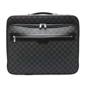 Louis Vuitton Graphite Pilot Travel Carry Bag Trolly Gray Damie 37x43x20cm - Picture 1 of 9