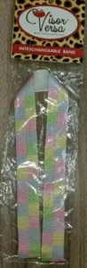 VISOR VERSA Sun Visor Band, Pastel Multi Check Pattern, Golf, Tennis, NEW - Picture 1 of 6
