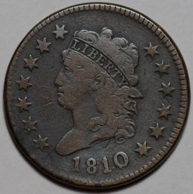 1810/09 Classic Head Large Cent - Corrosion - US 1c Copper Coin - Image 1 of 4