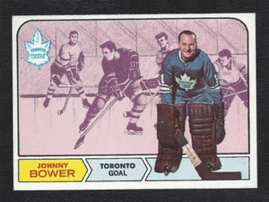 1968 Topps #122 Johnny Bower HOF Vintage Toronto Maple Leafs NHL Hockey 1968-69 - Bild 1 von 2