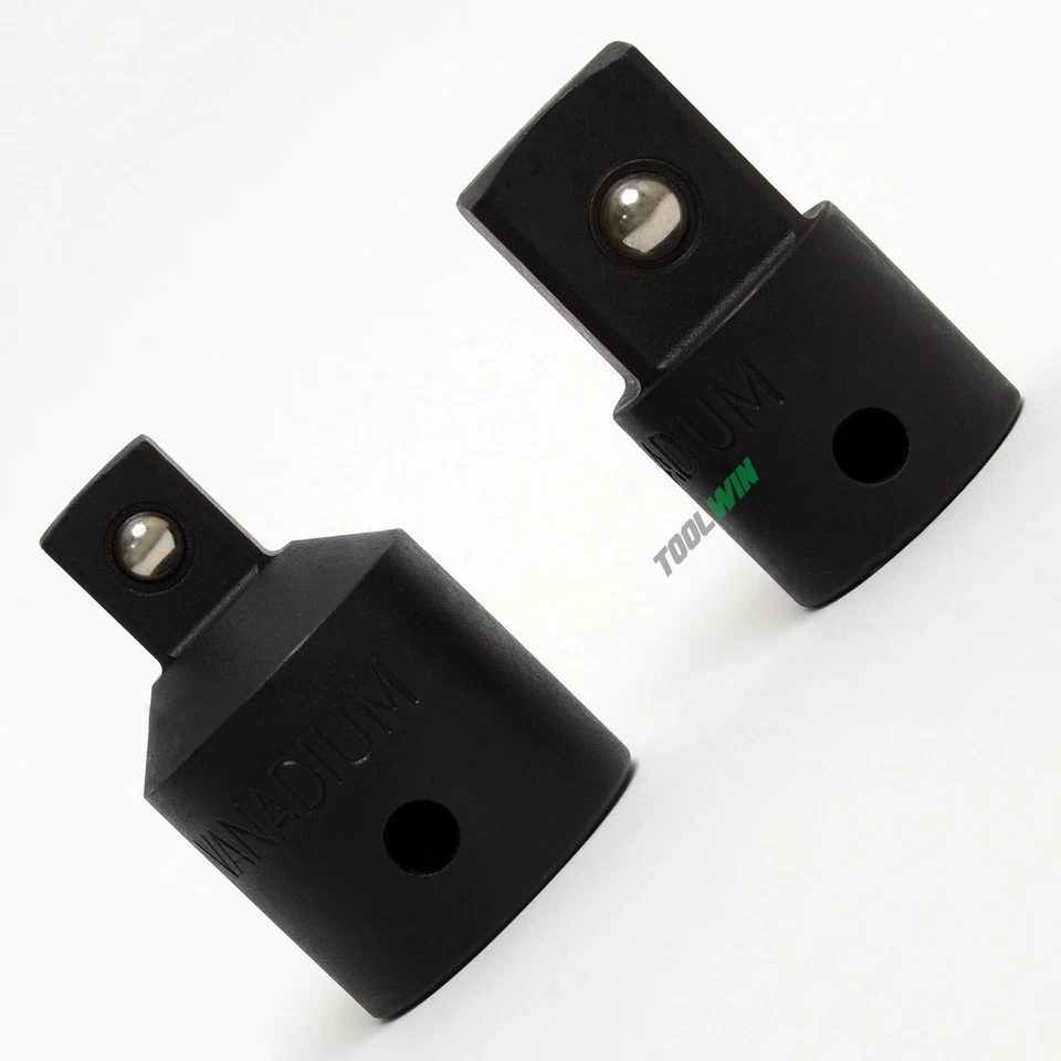 2 pc 3/4" to 1/2 inch Drive Socket Adapter Reducer Set Air Impact Tool - Image 1 of 4