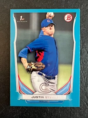 2014 Bowman Draft Blue /399 Justin Steele #DP120 - Image 1 of 2