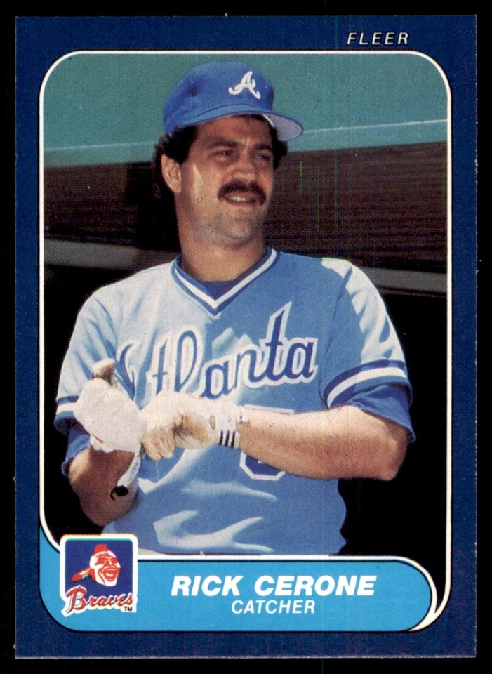1986 Fleer Rick Cerone c Atlanta Braves #511 - Image 1 of 2