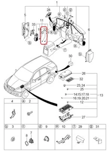 GENUINE KIA K997061130 (Pkg of 3) 30A Min Fuse Fits Various 1997-2005 Kia - Picture 1 of 4