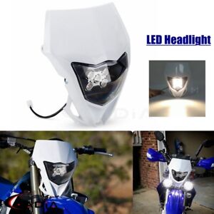 Supermoto Off-Road LED Headlight w/ Fairing Head Light For Yamaha WR450F WR250F