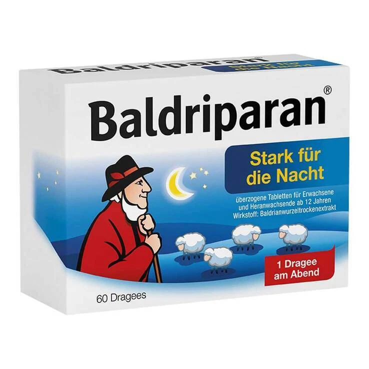 Baldriparan Stark für die Nacht überzogene Tabletten · 60 St · PZN 00499181