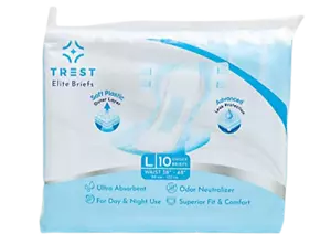 Trest Elite adult diaper nappy (Bag of 10) - Blue - Picture 1 of 5