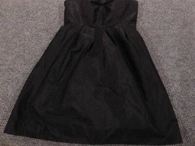 Vestido para mujer J.Crew 8P Petites negro línea A corto forrado seda Foto 1 de 4