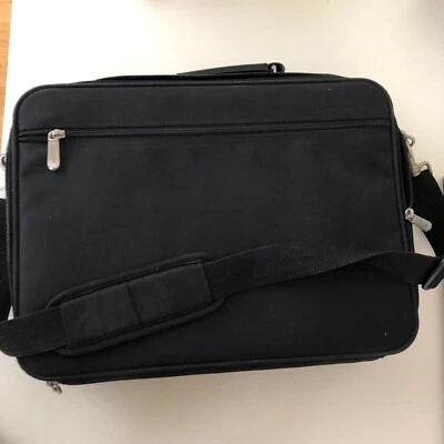 Maletín profesional Dell negro/gris 15" estuche acolchado para computadora portátil bolsa  Foto 1 de 4