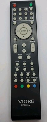 Mando a distancia original Viore RC2001V LC26IH56 LC24VF56WT LC32VH56 LC16VH56 Foto 1 de 3