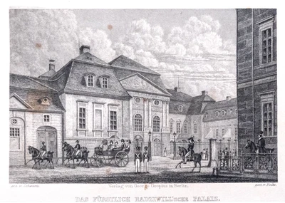 Berlin Radziwill'sches Palais Stahlstich von Finke aus Spiker 1833 - Bild 1 von 4