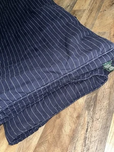 Vintage Ralph Lauren blu navy e bianco spilla piumino a righe regina RARO - Foto 1 di 5