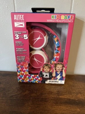 Altec Lansing Kid's Wired Over-Ear Headphones - Pink 3-5 - Image 1 of 4