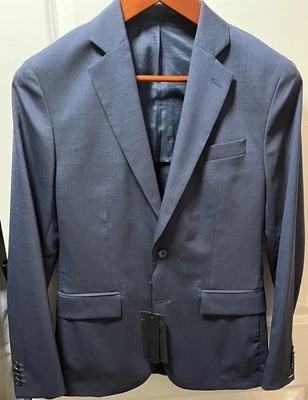 J. Lindeberg Men’s Blazer Navy (Narrow Pinstripe) Size 34R - Image 1 of 4