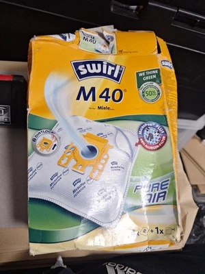 Swirl M 40 (M 54) AirSpace 4 X Vacuum Bags 1 X Filter New Damaged Box FREE P&P  - Image 1 of 4