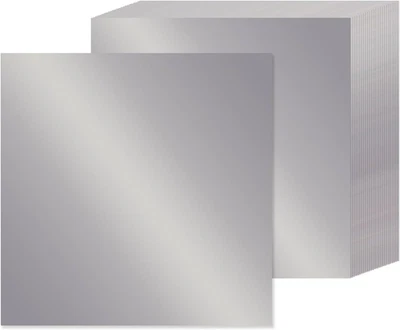 15 Sheets Silver Metallic Cardstock Paper 12" X 12", 92Lb/250Gsm Thick Paper Foi - Image 1 of 4