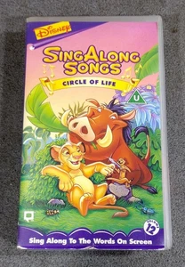 Disney Sing Along Songs Circle of Life Vol. 12 VHS - Lion King Songs and More - Picture 1 of 3