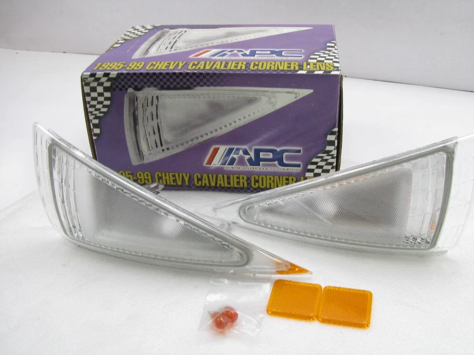 APC 前左/右侧标记灯透明镜片适用于 95-99 雪佛兰骑士 — 第 1/3 张图片