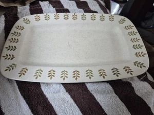 Vintage Poppy Trail Sculpture Daisy Platter By Metlox 15.25” - Picture 1 of 8