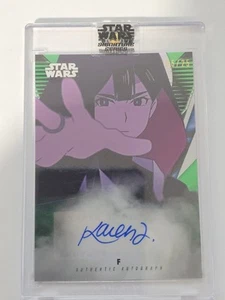 2023 Topps Star Wars Visions Signature Series KAREN FUKUHARA AUTO Green /25 A-KF - Bild 1 von 3