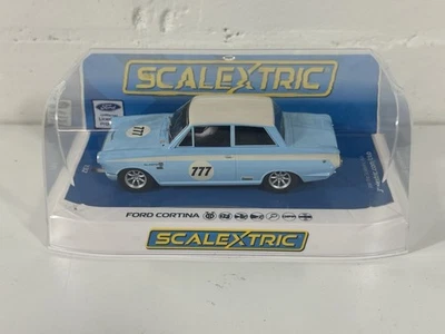 NEW Scalextric C4330 Ford Lotus Cortina Jordan Racing Team Mark Sumpter #777 - Image 1 of 2