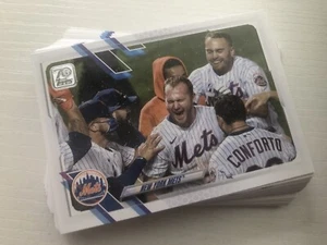 Juego de equipos de los Mets de Nueva York 2021 Topps Series 1 y 2 - 24 tarjetas - Imagen 1 de 1