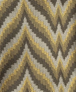 Lee Jofa Suzanne Rheinstein Striking Stitch Honey/Mink 24" Fabric Remnant - Picture 1 of 4