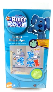 Blue's Clues Blue's Room Kid's Room Jumbo Stick Ups Wall Decal Reusable 2004 NEW - Picture 1 of 4
