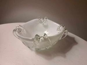 Vintage MCM Fratelli Toso - Murano- Hand Blown - White Ashtray - Picture 1 of 12